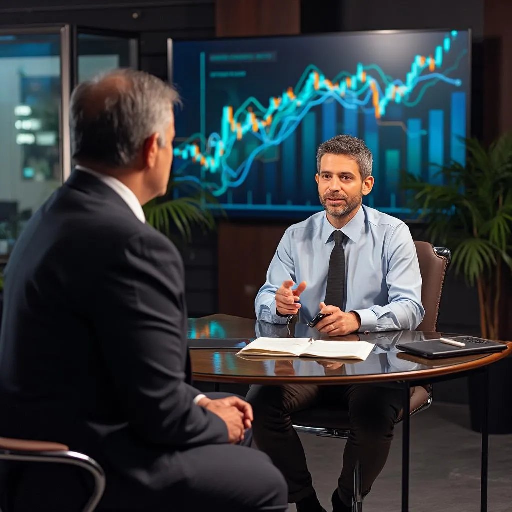 Entrevista en medios financieros
