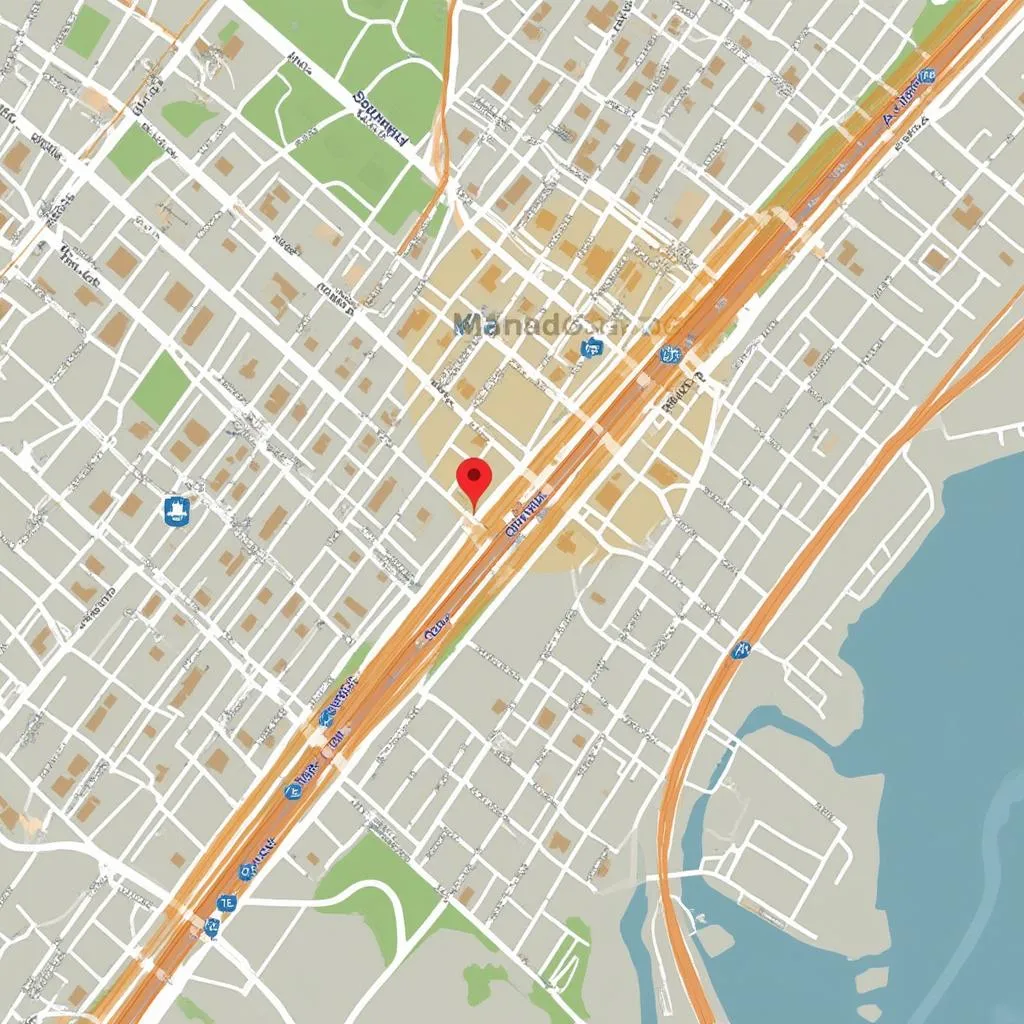 Mapa de ubicación de oficina
